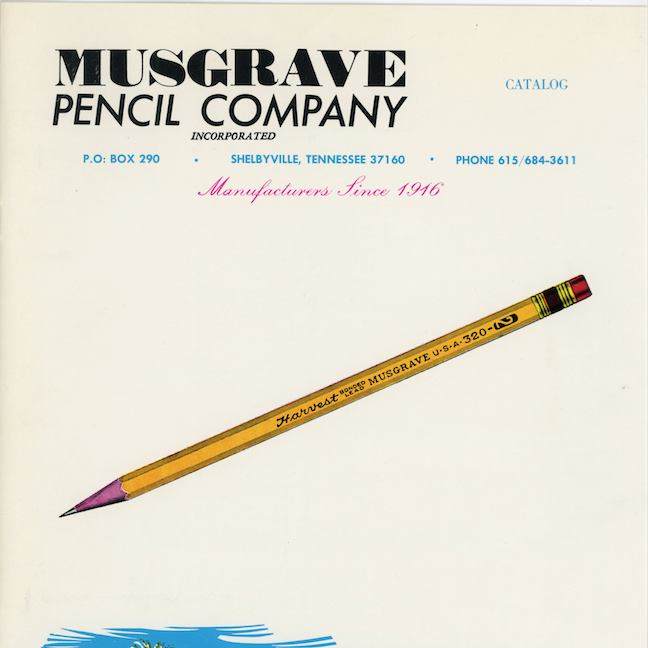 Vintage Musgrave Pencil Company Catalog