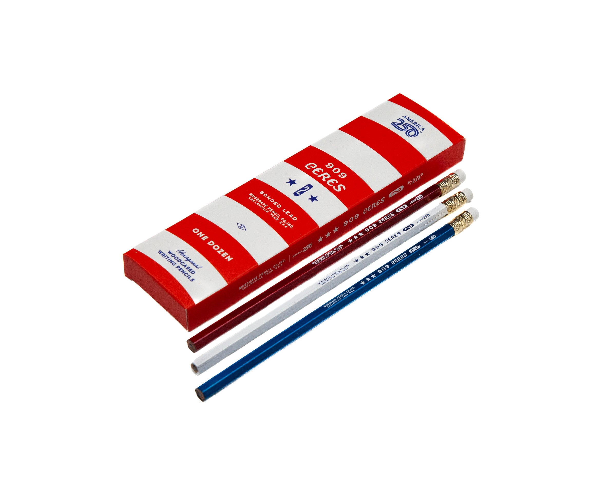 America250™ | Ceres 909 | Hex Pencil | #2 Lead | Musgrave Pencil