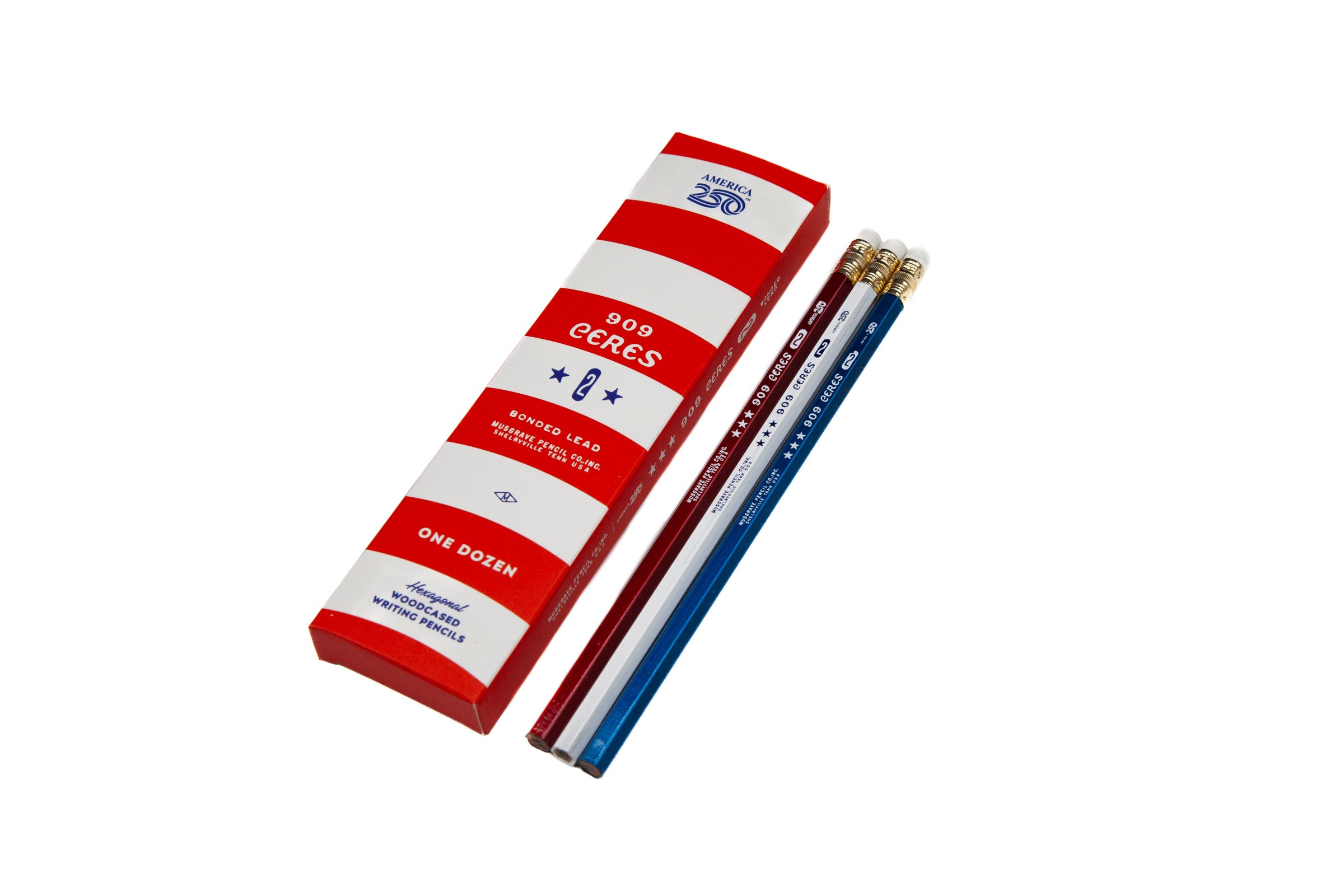 America250™ | Ceres 909 | Hex Pencil | #2 Lead | Musgrave Pencil