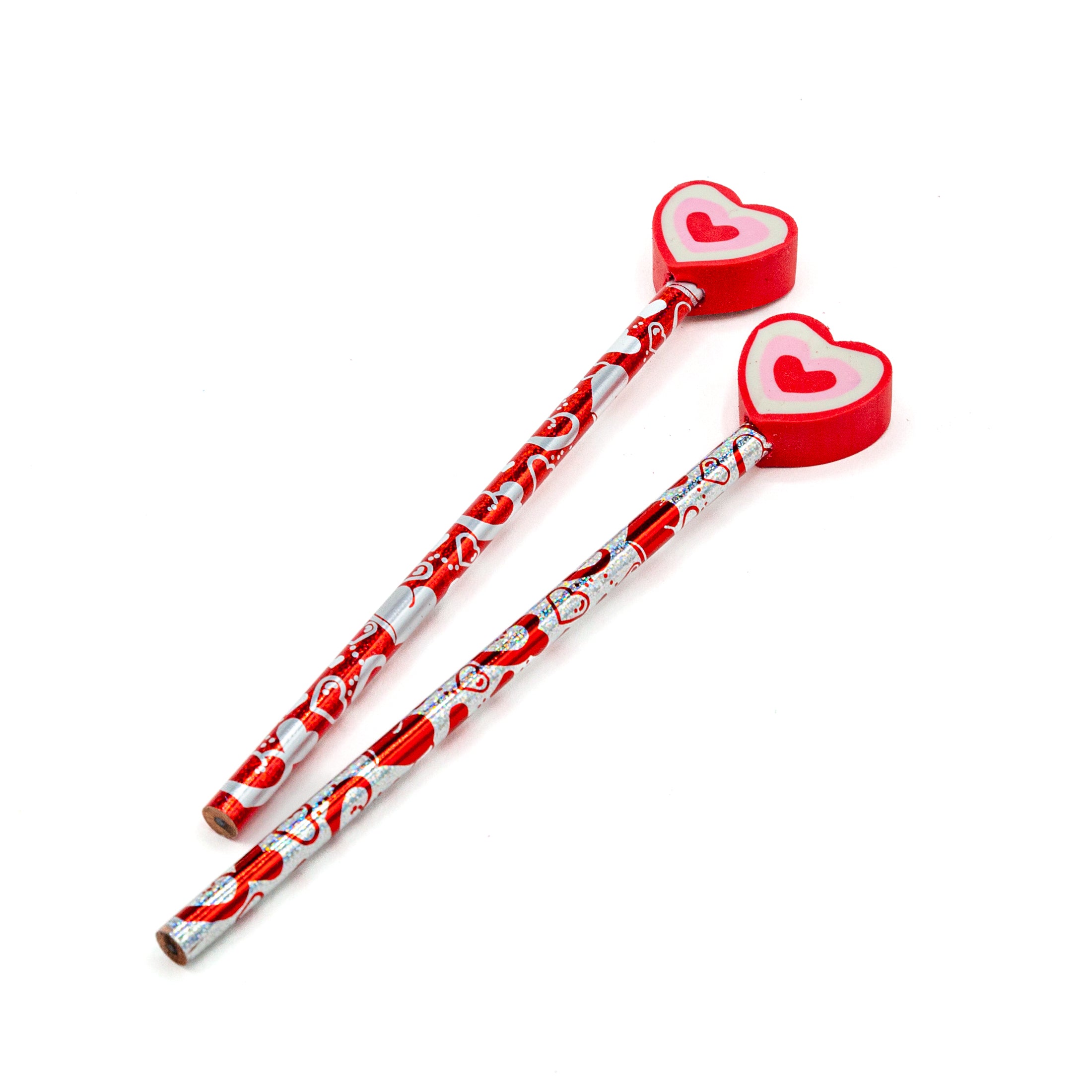 Scattered Heart Combo Writers - Opportunity Buy (36ct pencils WITH toppers)