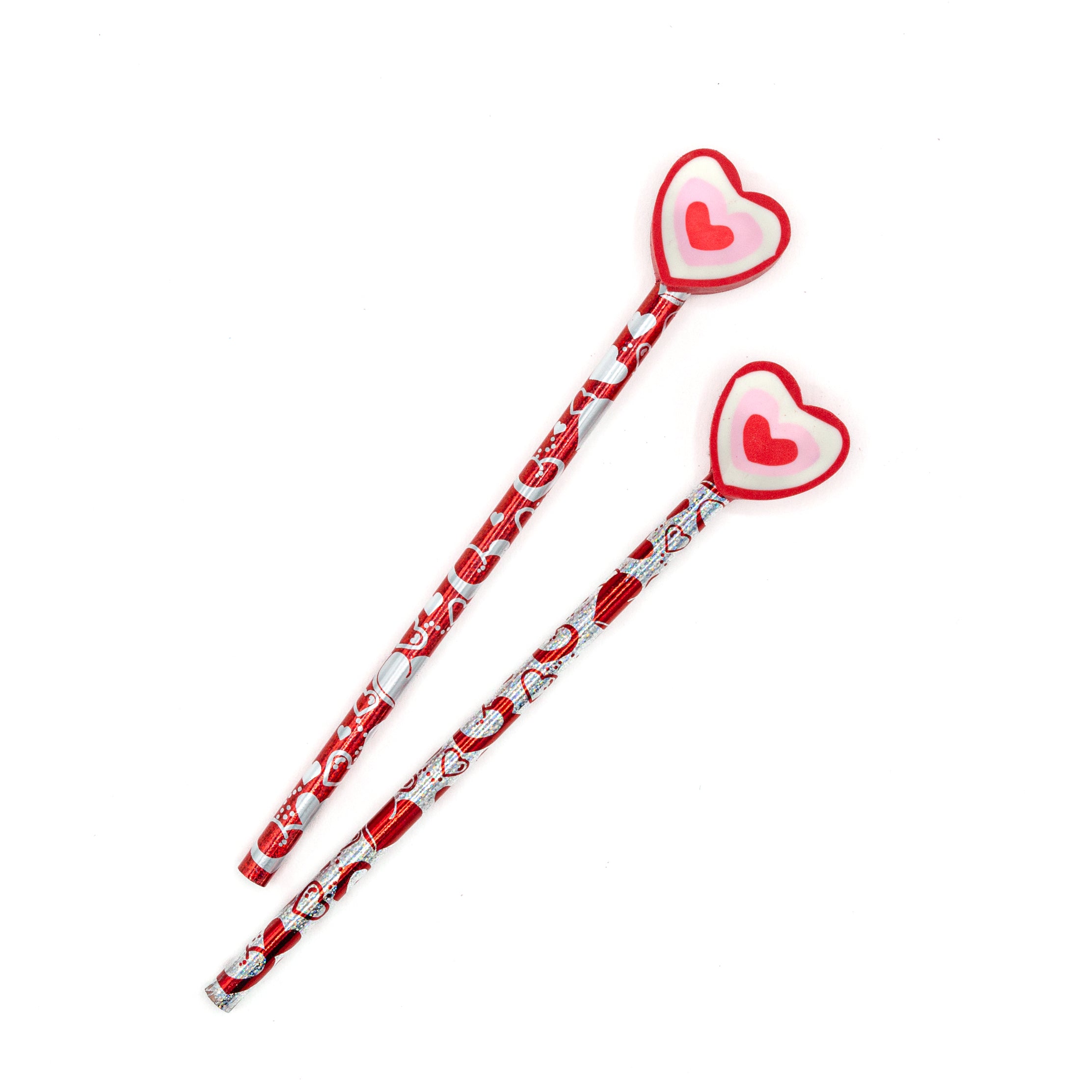 Scattered Heart Combo Writers - Opportunity Buy (36ct pencils WITH toppers)