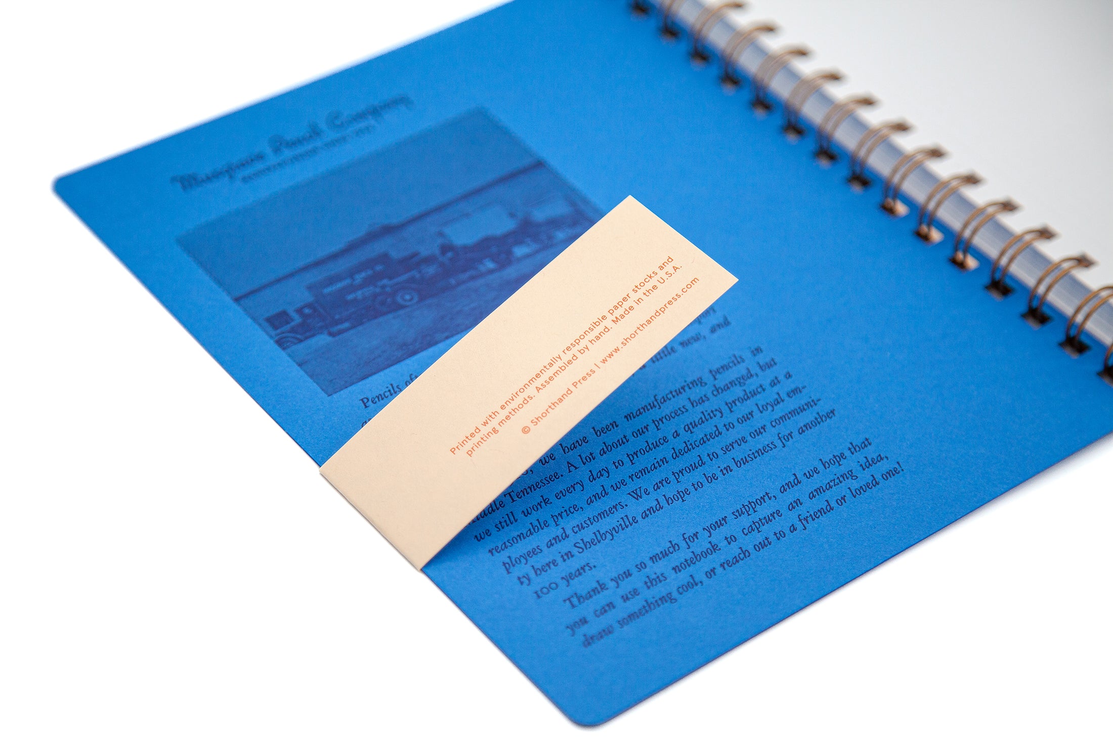 Blue Notebook | Shorthand Press and MPCo.