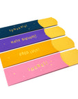 Pencil Sleeve: Glitter and Dots Set, 4-pack