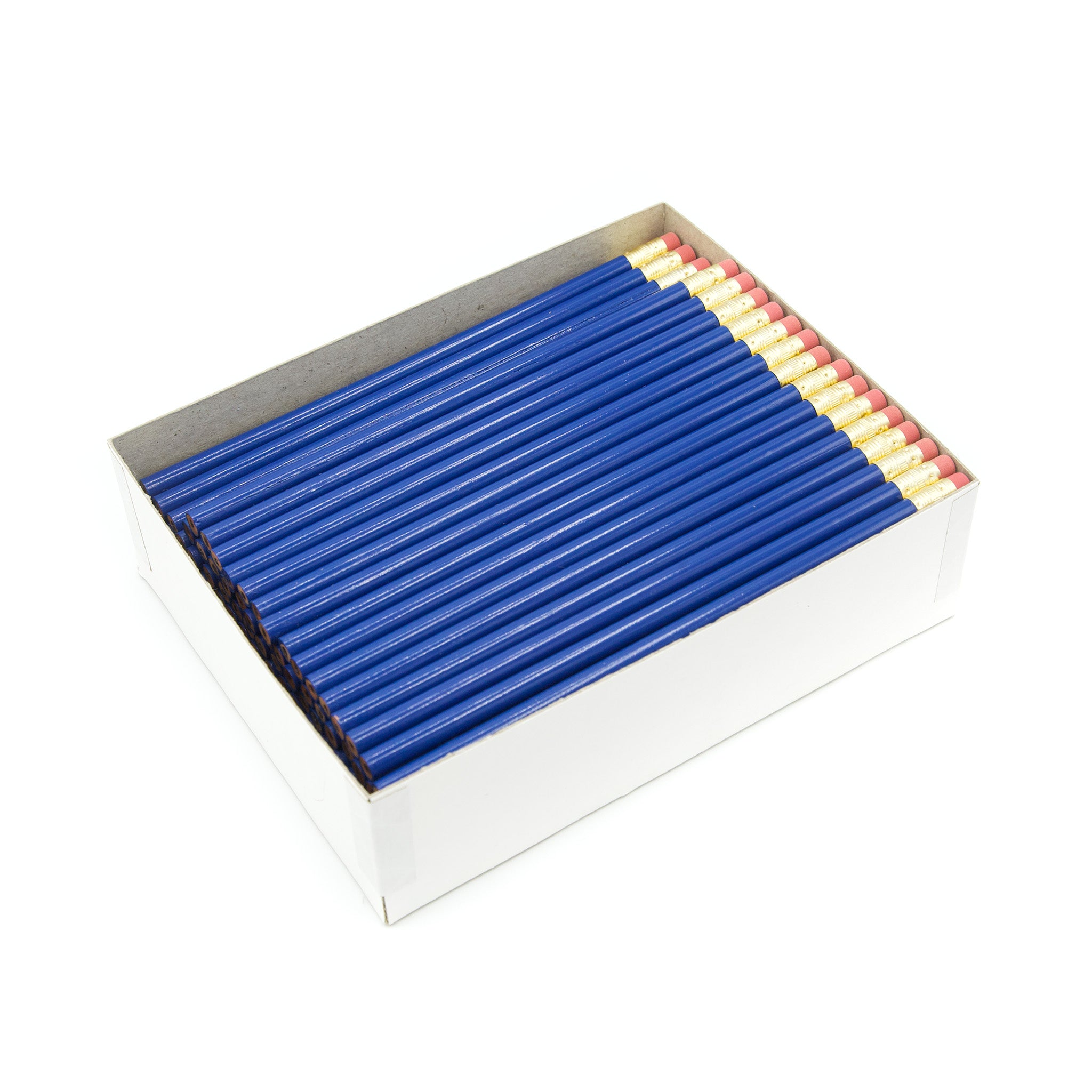Blank Pencil with Ferrule and Eraser - Round - 144 Pencils