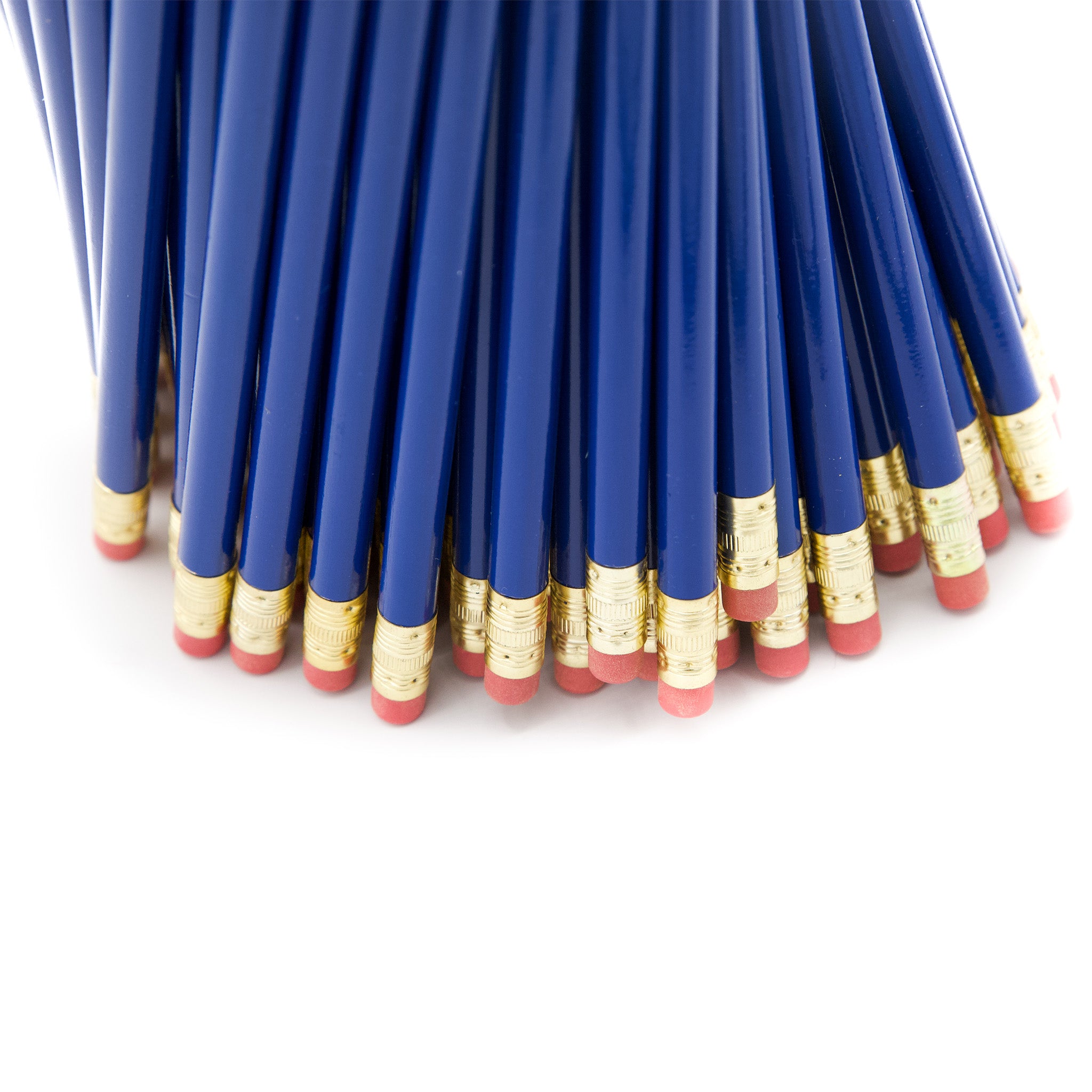 Blank Pencil with Ferrule and Eraser - Round - 144 Pencils