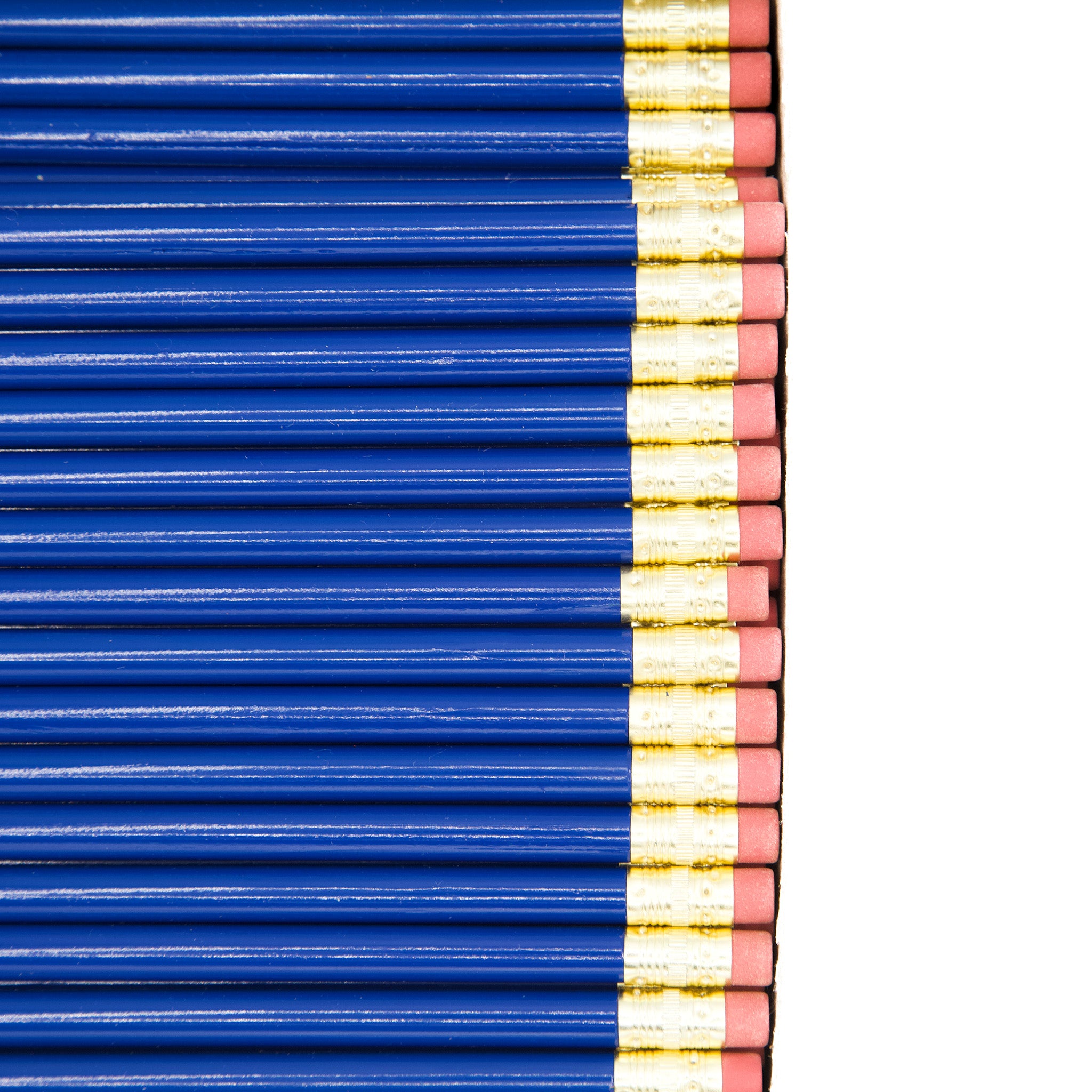 Blank Pencil with Ferrule and Eraser - Round - 144 Pencils