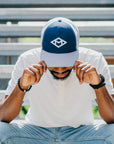 Musgrave + BOCO Trucker Hat - Light Gray and Blue