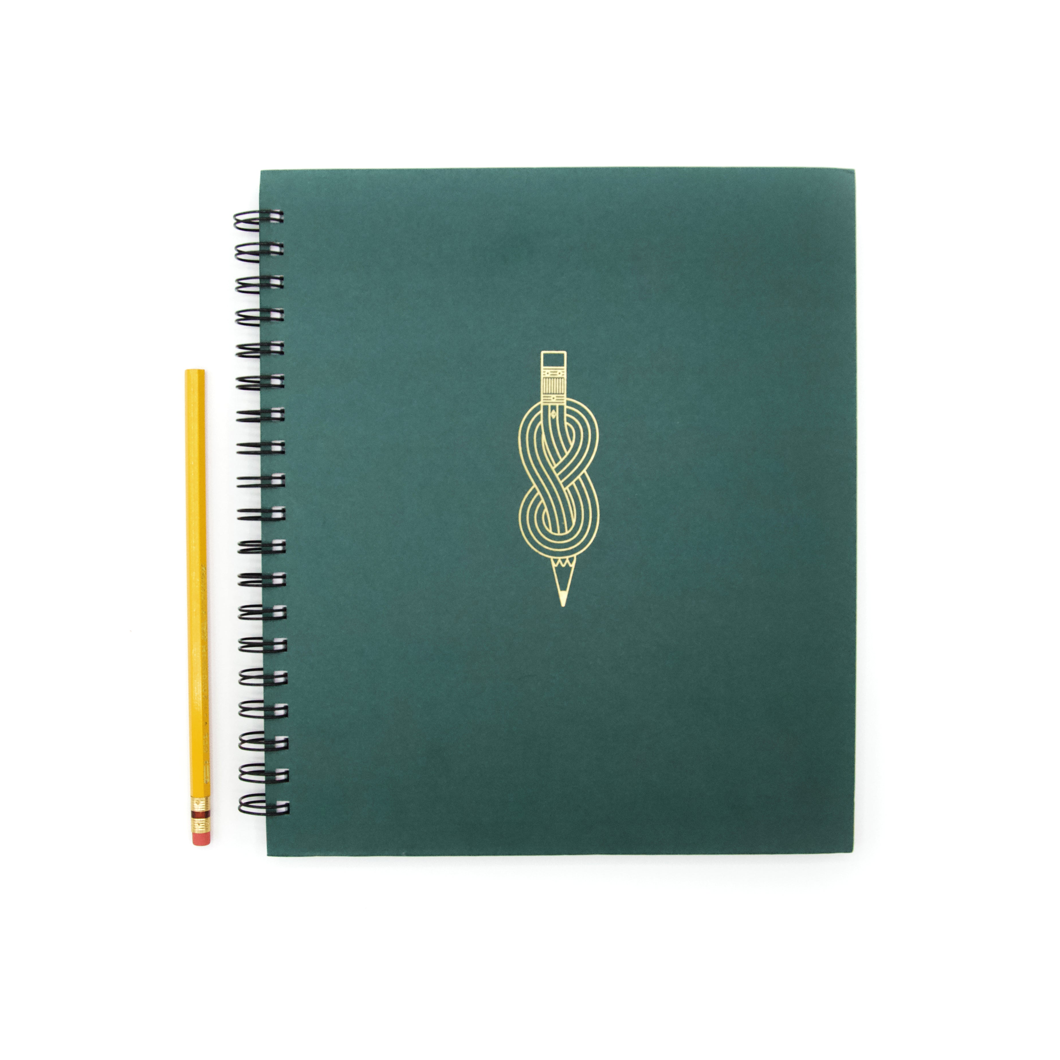 Powder Blue Navy Northwest Green: (5.5 x 8.5 Dot Grid) Blank Journal Grunge  Team Color Notebook