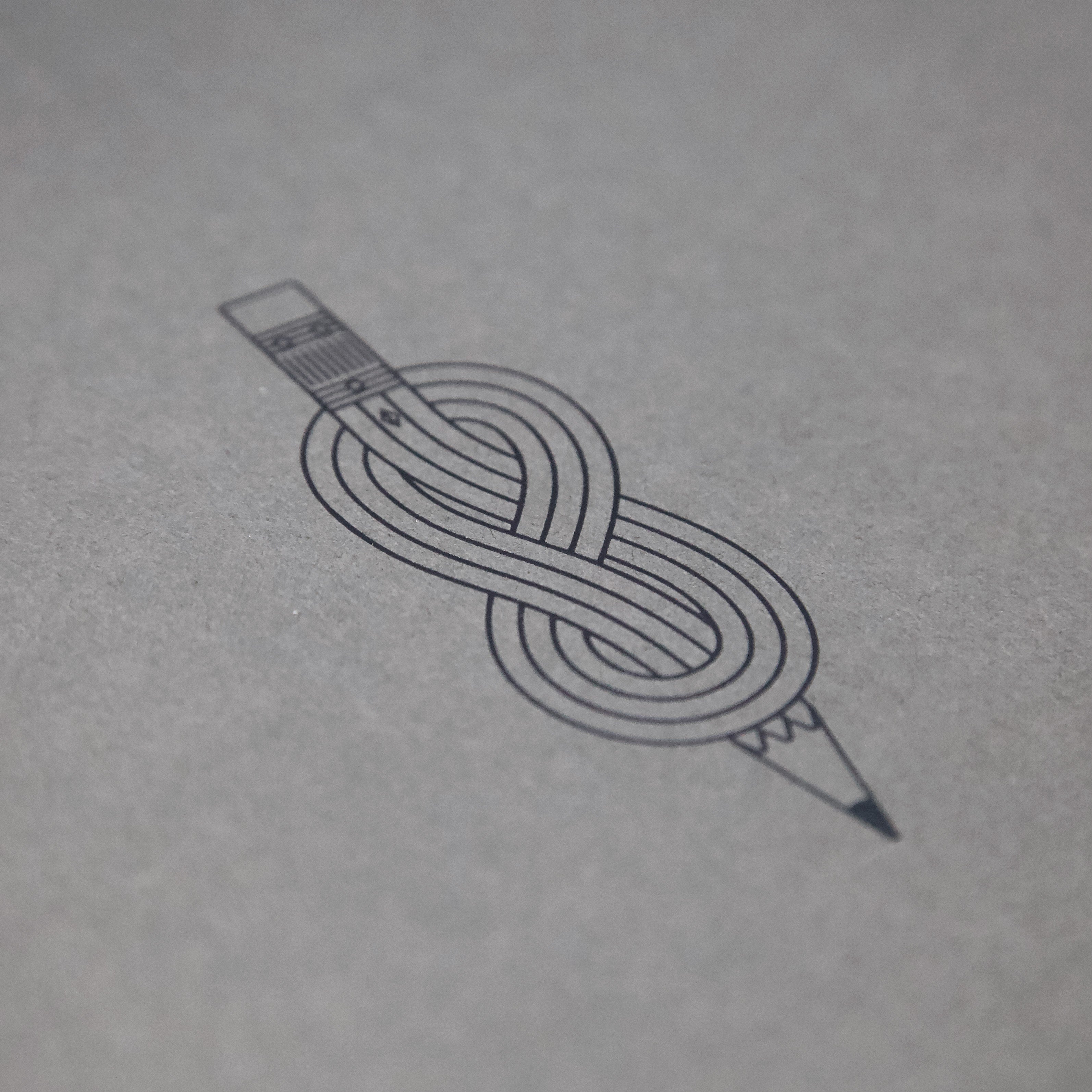 Dot Grid Notebook – Pencil Knot Graphic