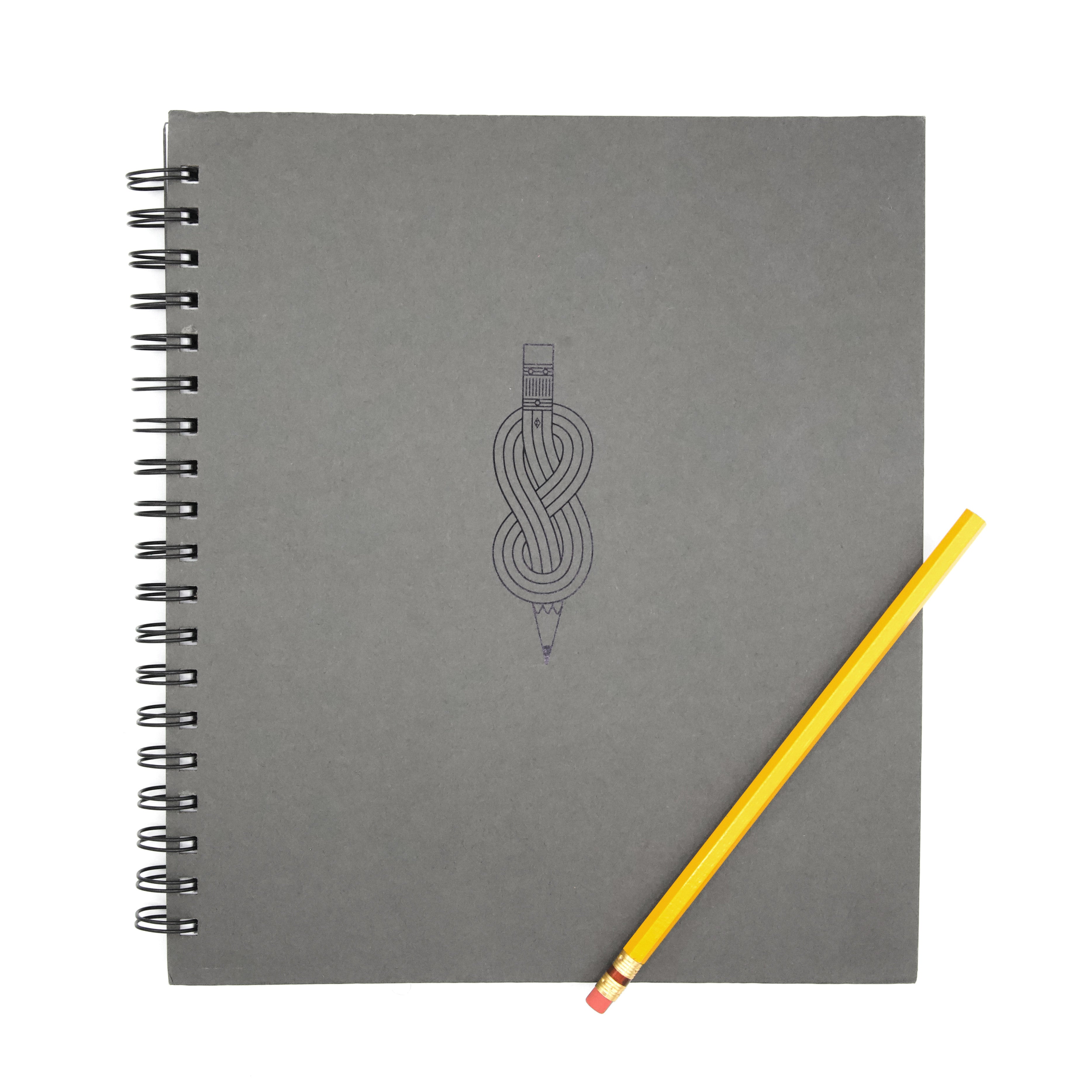 Dot Grid Notebook – Pencil Knot Graphic