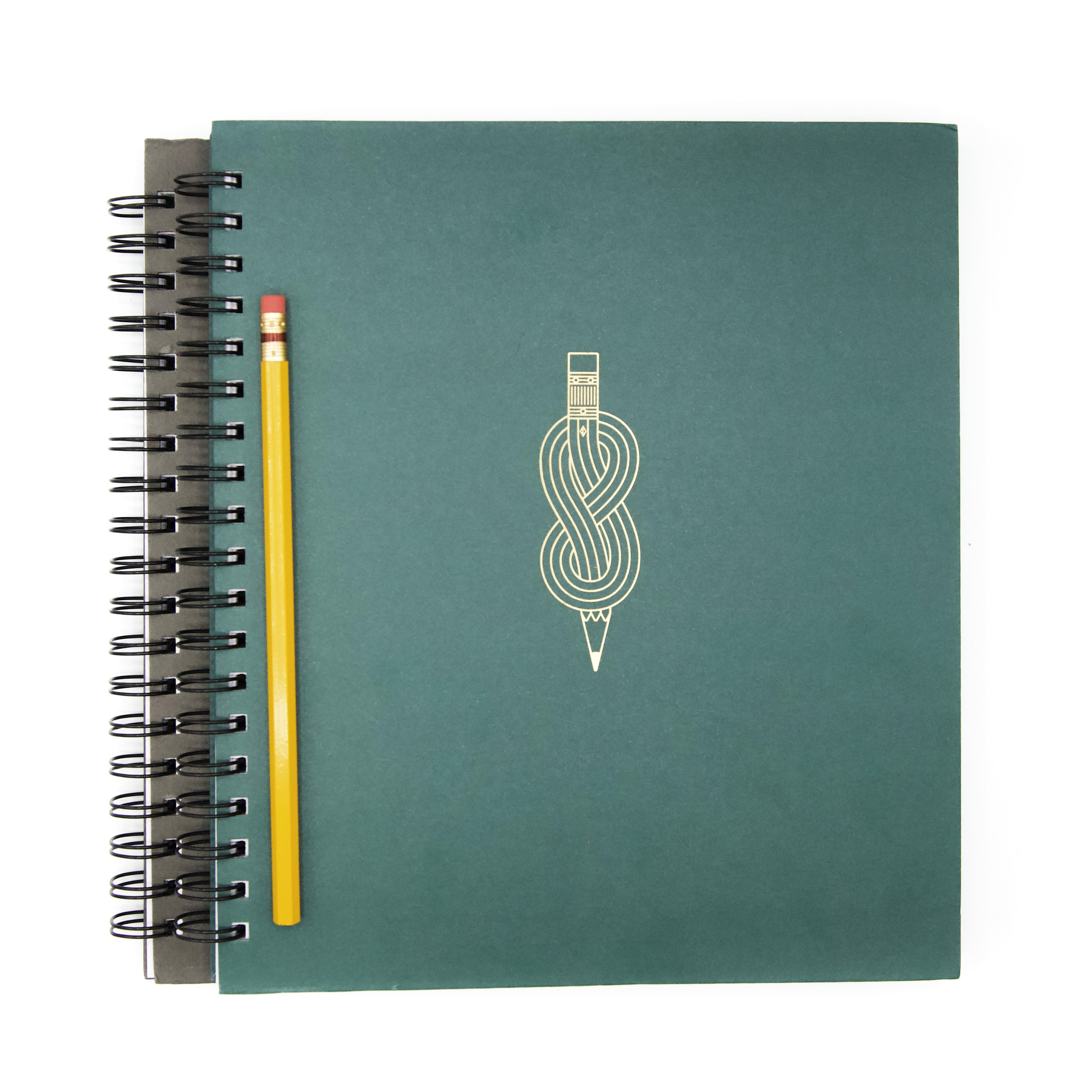 Dot Grid Notebook – Pencil Knot Graphic