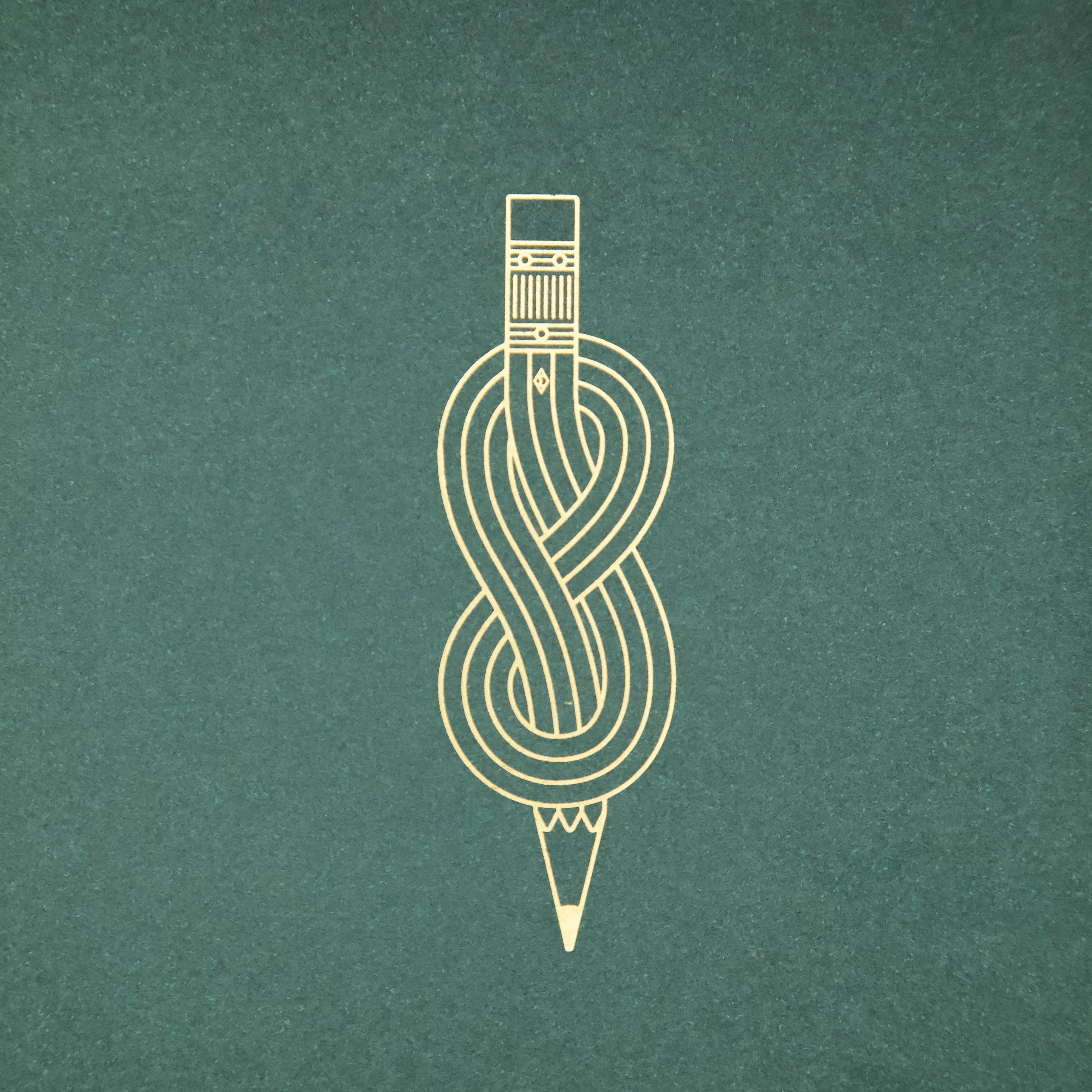 Dot Grid Notebook – Pencil Knot Graphic