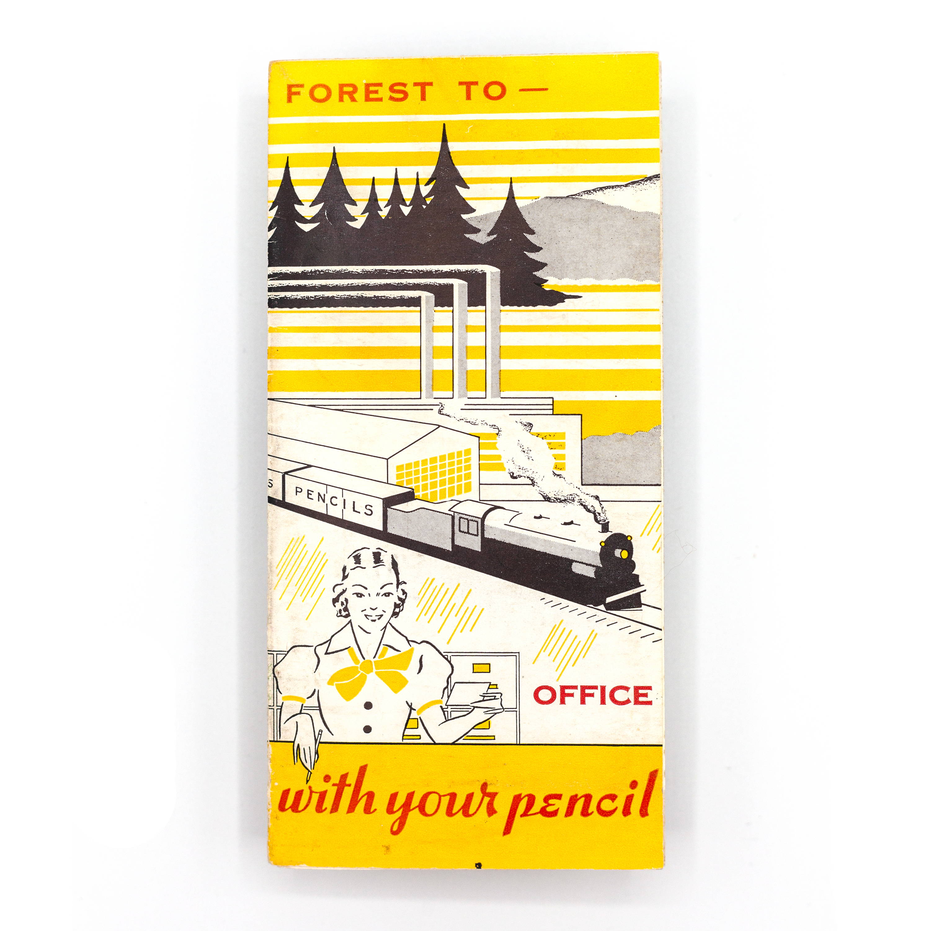 Vintage Advertising - Pencil Brochure - "Forest to Office"