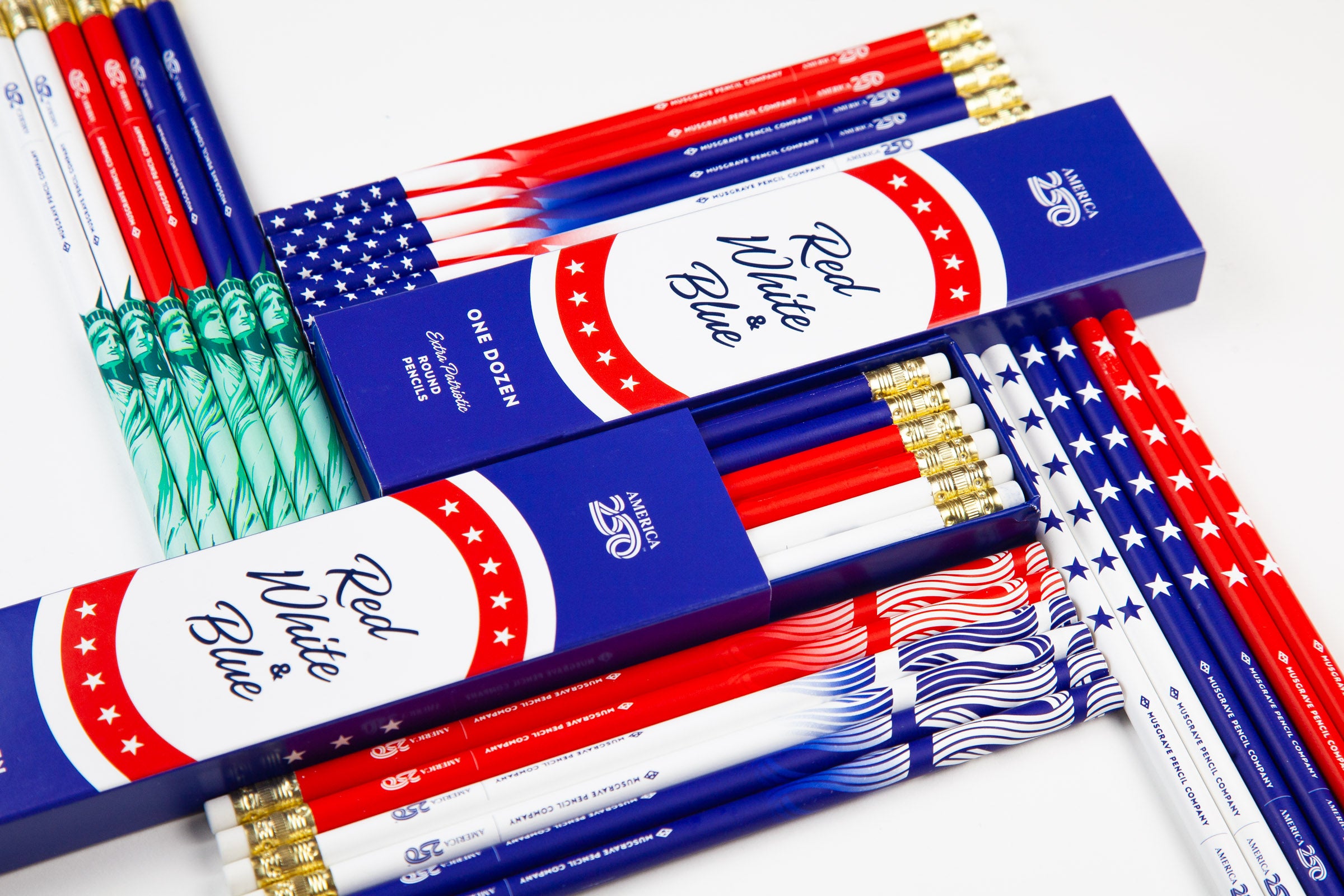 America250™ Celebration Red, White, and Blue Set