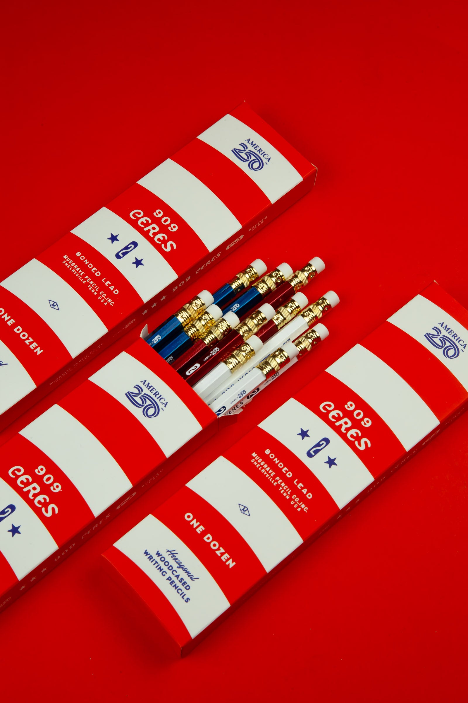 America250™ | Ceres 909 | Hex Pencil | #2 Lead | Musgrave Pencil