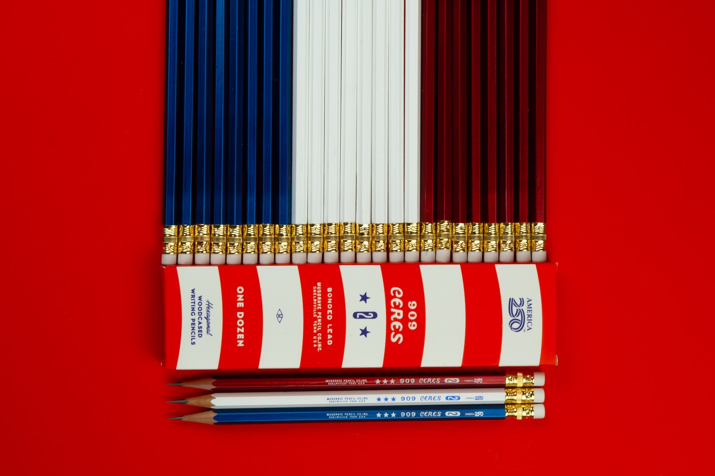 America250™ | Ceres 909 | Hex Pencil | #2 Lead | Musgrave Pencil