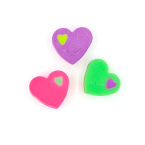 Neon Sweetheart Pencil Toppers - Opportunity Buy (36ct/bag)