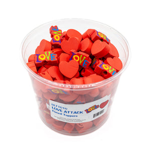 Love Attack Pencil Toppers - Opportunity Buy (36ct/bag)