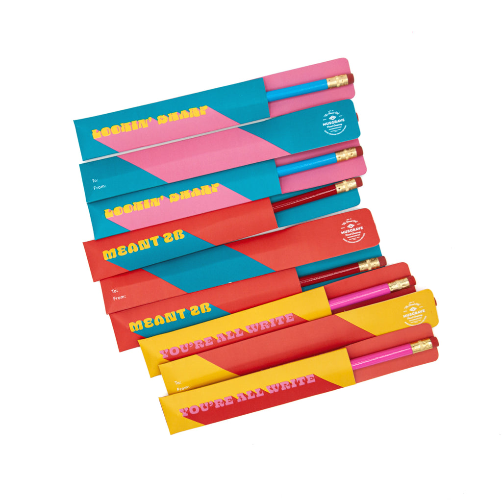 Retro Valentine Sleeves With Pencils Set Of 12 Valentines Musgrave Retro valentine sleeves with pencils set of 12 valentines musgrave