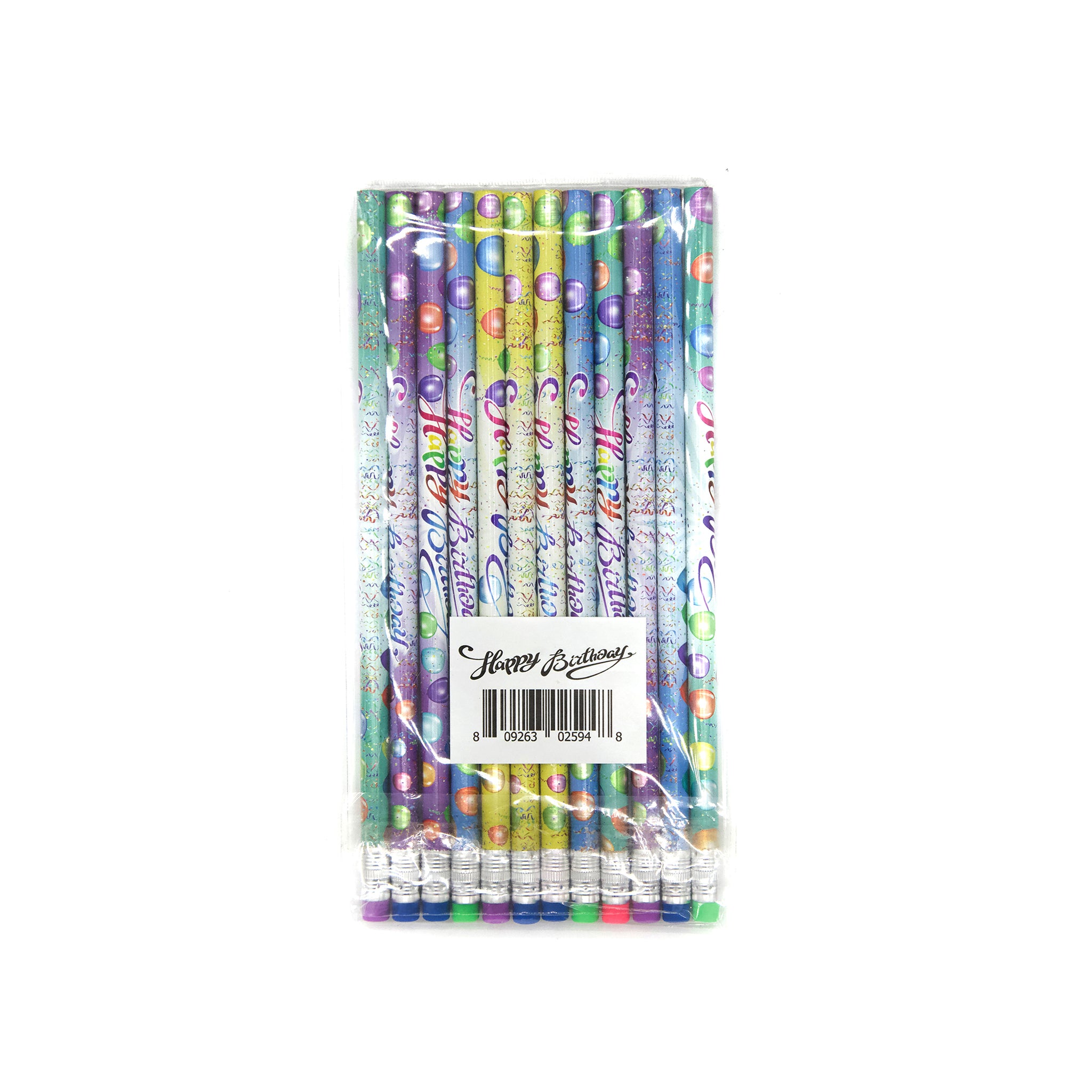 Fun Express Wooden Happy Birthday Pencils (48 Count) - Imported