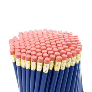 Blank Pencil with Ferrule and Eraser - Round - 144 Pencils