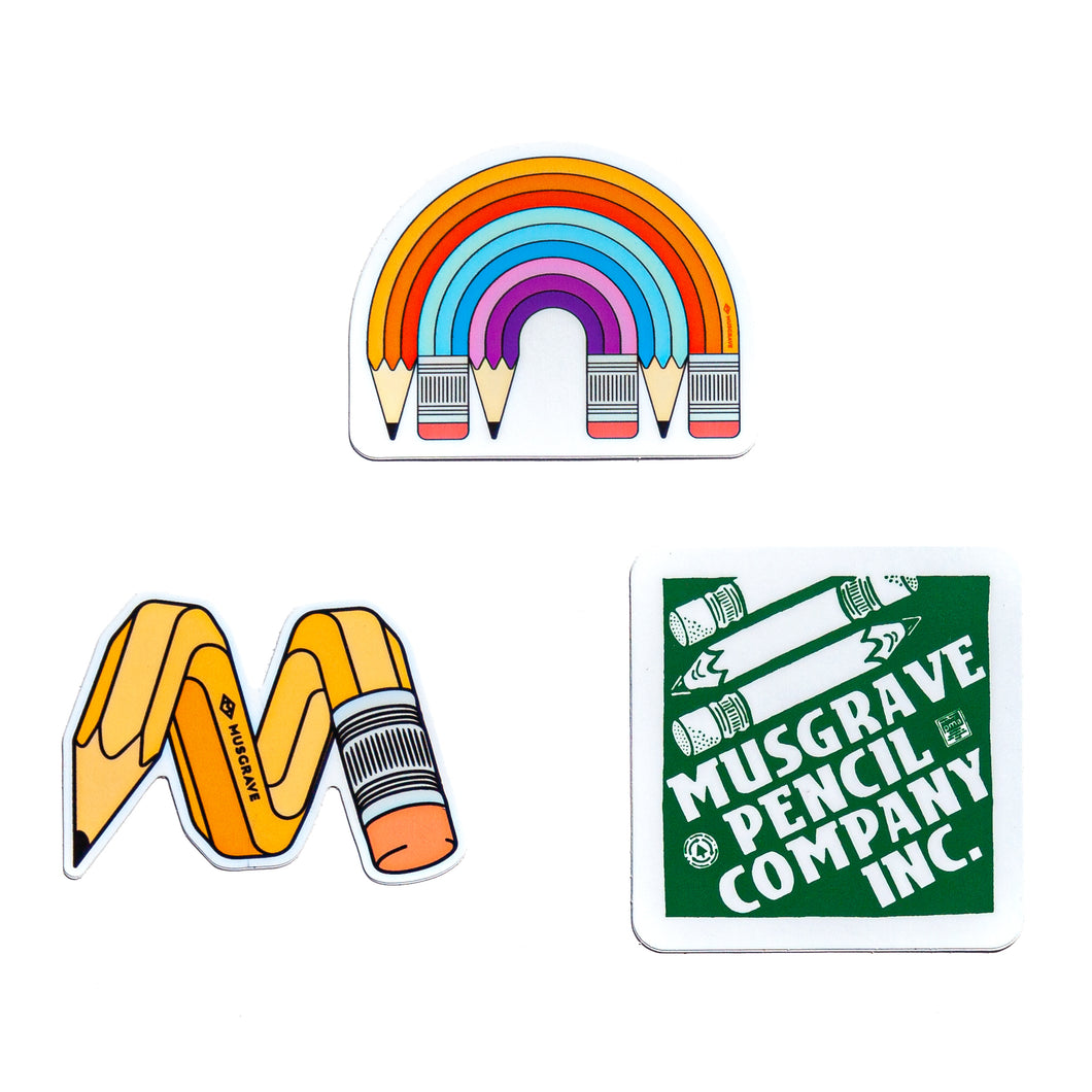 Designer Stickers - Rainbow Set - Pack of 3