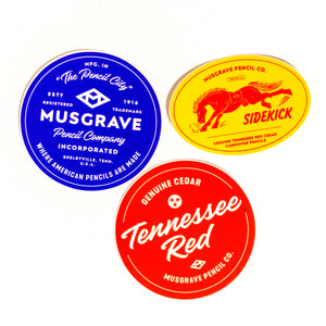 Musgrave Branded Stickers - Pack of 3