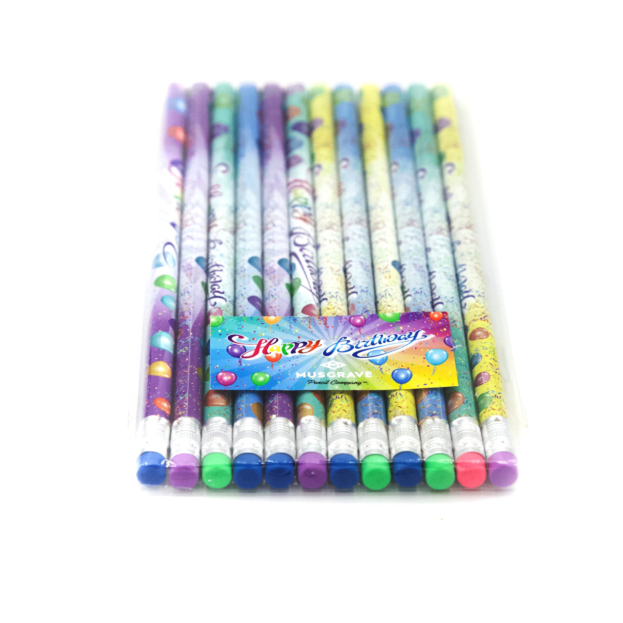 Moon Products Neon Happy Birthday Pencils #2 HB Lead 12 Per Pack 12 Packs  (JRM7917B-12), 1 - Kroger